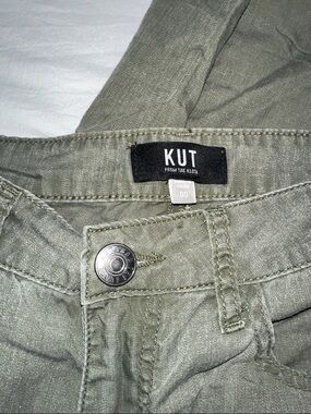 Kut from the Kloth Olive Green Straight Leg Jeans
